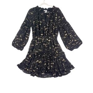 sachin and babi light blue dress Buddy Love Gayle Wide Sleeve Mini Dress Applique Embroidered Flowers  Solstice S main image 0